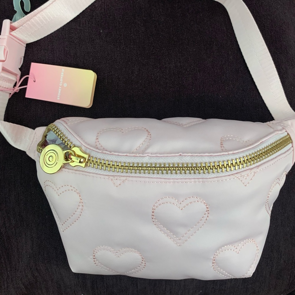 Stoney Clover Lane Pink Heart Fanny Pack